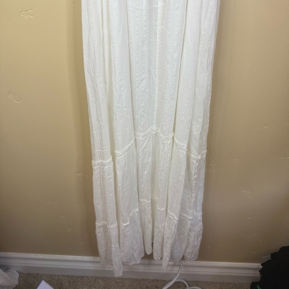 NWT Altar'd State Naome White Maxi Cut Out Dress Size Small Festival Summer Grad - Picture 9 of 9